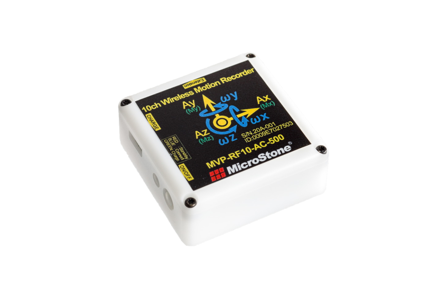 10チャンネル小型無線モーションレコーダー MVP-RF10-AC 外観